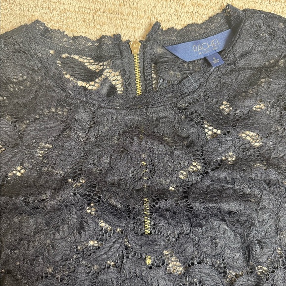 RACHEL Roy Black Lace blouse with Gold Accents!! WORN ONCE! Size S - Picture 9 of 12